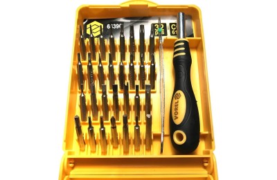 JUEGO PUNTAS ATORNILLAR DE PRECISION VOREL 32UDS. 64396
