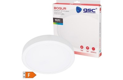 LED DOWN CIRCULAR SUPERFICIE GSC BOGUR 18W 6500K BLANCO 22CMS.