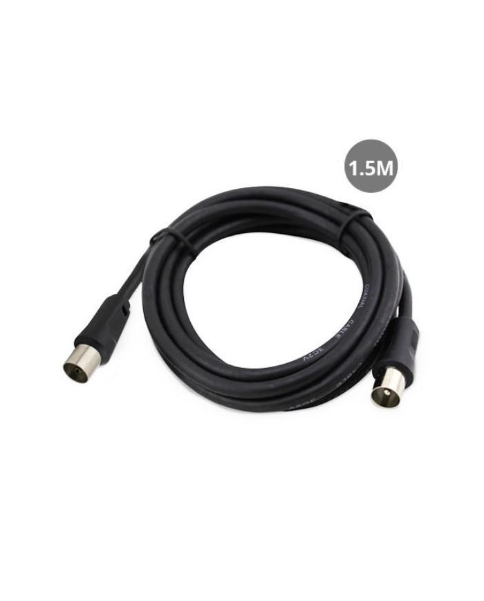 CABLE COAXIAL GSC 3C2V MACHO A HEMBRA NEGRO 1,5MTS.