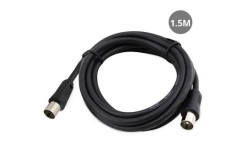 CABLE COAXIAL GSC 3C2V MACHO A HEMBRA NEGRO 1,5MTS.