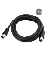 CABLE COAXIAL GSC 3C2V MACHO A HEMBRA NEGRO 1,5MTS.