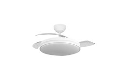 VENTILADOR DE TECHO FABRILAMP RELAMPAGO BLANCO 60W. 48CMS. 258891301