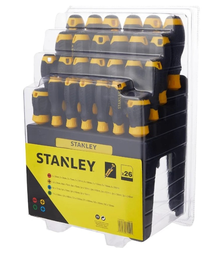 DESTORNILLADOR STANLEY JUEGO 26 PIEZAS STHTO-62142