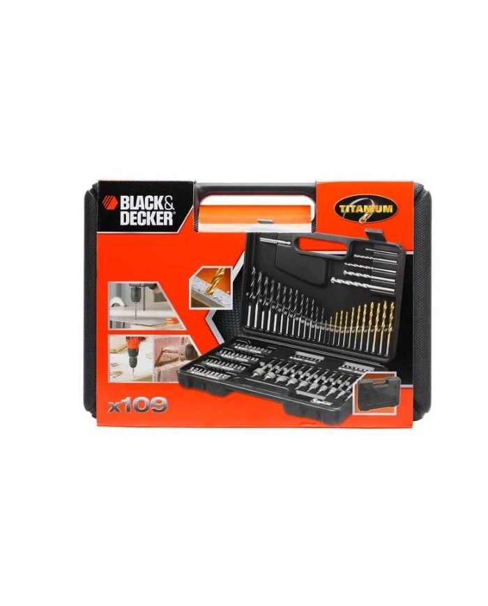 ESTUCHE B&D BROCAS Y PUNTAS 109 UNID.A7200-XJ