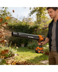 SOPLADOR DE HOJAS ALTUNA CON BATERIA 21V 4.0AH + TUBOS AS01