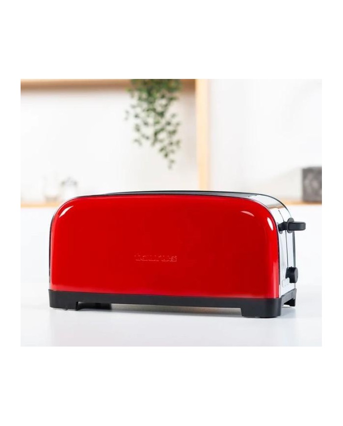 TOSTADORA TAURUS VINTAGE RED 2 REBANADAS RANURA LARGA 1400W. 960654000