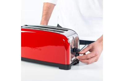 TOSTADORA TAURUS VINTAGE RED 2 REBANADAS RANURA LARGA 1400W. 960654000