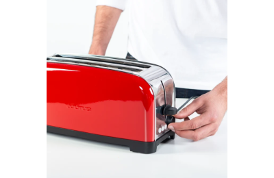 TOSTADORA TAURUS VINTAGE RED 2 REBANADAS RANURA LARGA 1400W. 960654000