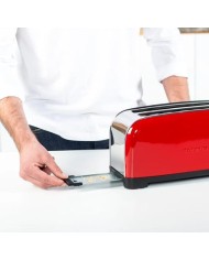 TOSTADORA TAURUS VINTAGE RED 2 REBANADAS RANURA LARGA 1400W. 960654000