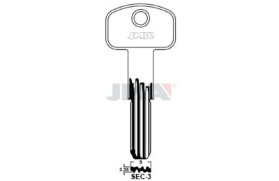LLAVES BRUTO SEGURIDAD SEC-3     LATON