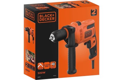 TALADRO PERCUTOR 500W BLACK&DECKER 500W BEH200-QS