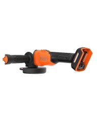 TALADRO PERCUTOR + AMOLADORA 115MM. BLACK & DECKER 18V.SIN ESCOBILLAS 2BATERIAS 2Ah Y 4Ah BOLSA BCK24D1M1SB-QW
