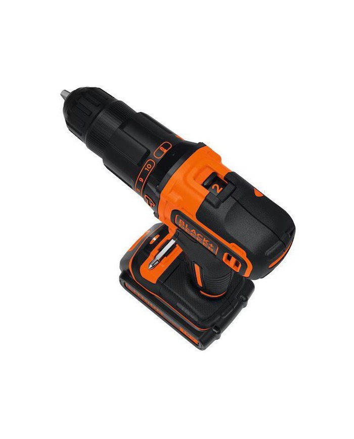 TALADRO PERCUTOR 18V BLACK & DECKER 2 BATERIAS + 100 ACCESORIOS Y MALETIN BDCHD18D2AB-QW
