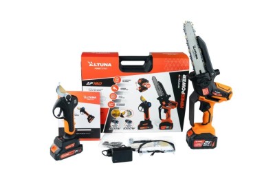 KIT PODA ALTUNA TIJERA AF37 + MOTOSIERRA AF180 2BATERIAS 21V-4AH AFKIT3