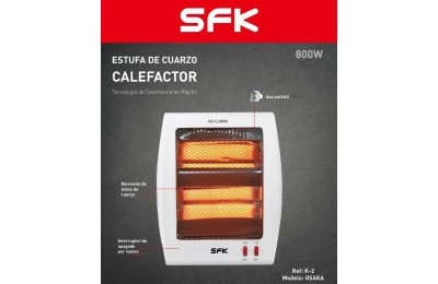 ESTUFA DE CUARZO SFK MODELO OSAKA 800W. SUELO K-2