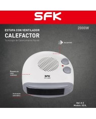 CALEFACTOR SFK HORIZONTAL MODELO SEUL 2000W. K-5