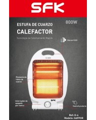 ESTUFA DE CUARZO SFK MODELO OSAKA 800W. SUELO K-2