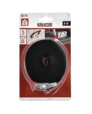 CINTA TRINQUETE KREATOR CON HEBILLA 25MM. 5MTS. 100KGS. KRTH40801