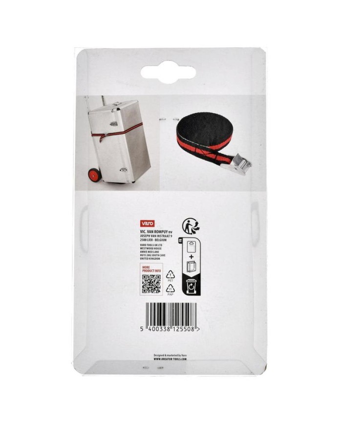 CINTA TRINQUETE KREATOR CON HEBILLA 25MM. 5MTS. 100KGS. KRTH40801