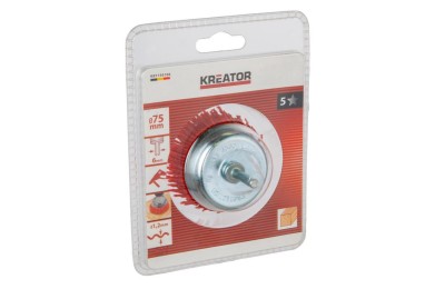 CEPILLO TAZA KREATOR NYLON 75MM. KRT150106