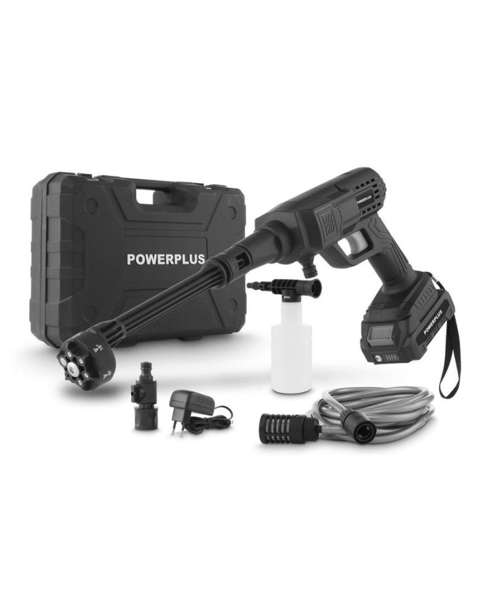 HIDROLIMPIADORA POWERPLUS BATERIA 20V. 19BAR POWXG90450