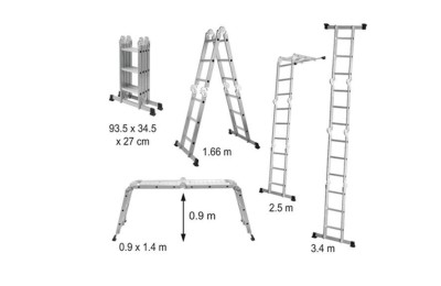 ESCALERA VOREL MULTIFUNCIONAL 4X3 17704