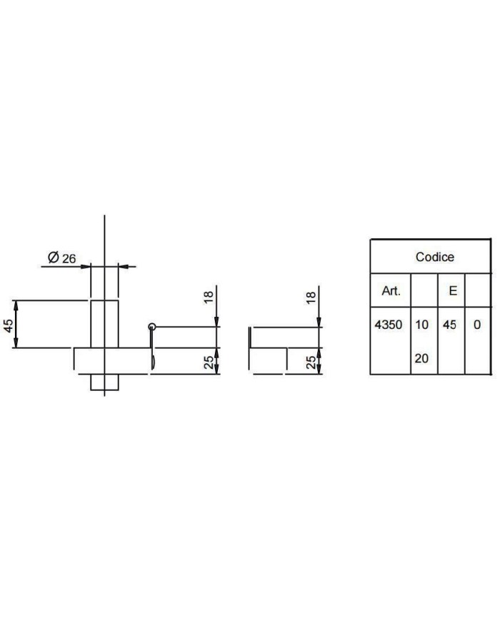 CERRADURA ISEO MODELO 495018450 DERECHA