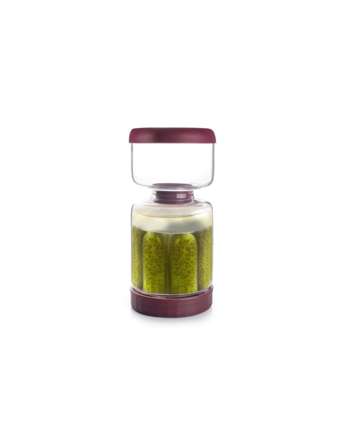 TARRO PARA ENCURTIDOS IBILI DOBLE FONDO 900ML. + 450ML. 632113