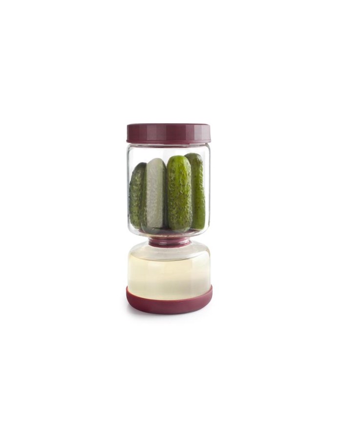 TARRO PARA ENCURTIDOS IBILI DOBLE FONDO 900ML. + 450ML. 632113