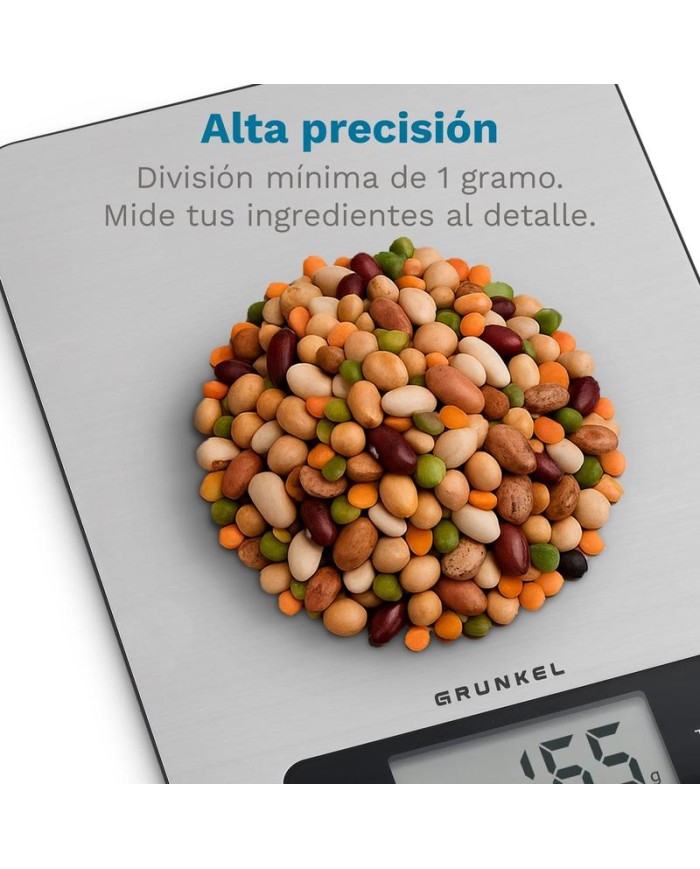BASCULA COCINA GRUNKEL INOXIDABLE 5KGS. BC-COOKXT