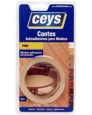 CANTO ADHESIVO CEYS NEGRO ROLLO 5MTS.