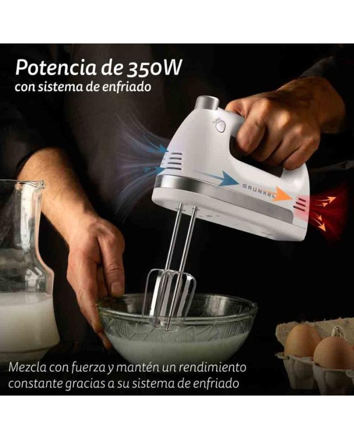 BATIDORA AMASADORA GRUNKEL 350W. BOL 3'5LTS. AM-350TURBO5BOWL