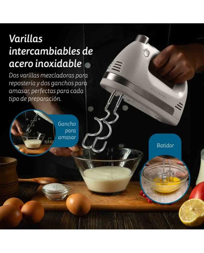 BATIDORA AMASADORA GRUNKEL 350W. BOL 3'5LTS. AM-350TURBO5BOWL