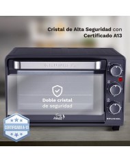 HORNO GRUNKEL 1300W. 230º 23LTS. 3 FUNCIONES HR-23EASY