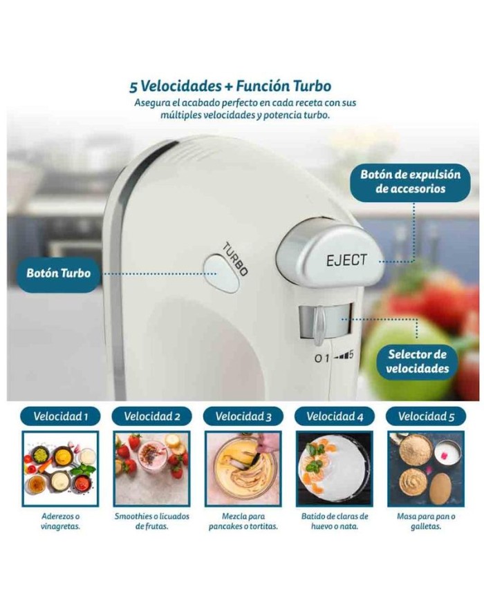 BATIDORA AMASADORA GRUNKEL 350W. BOL 3'5LTS. AM-350TURBO5BOWL