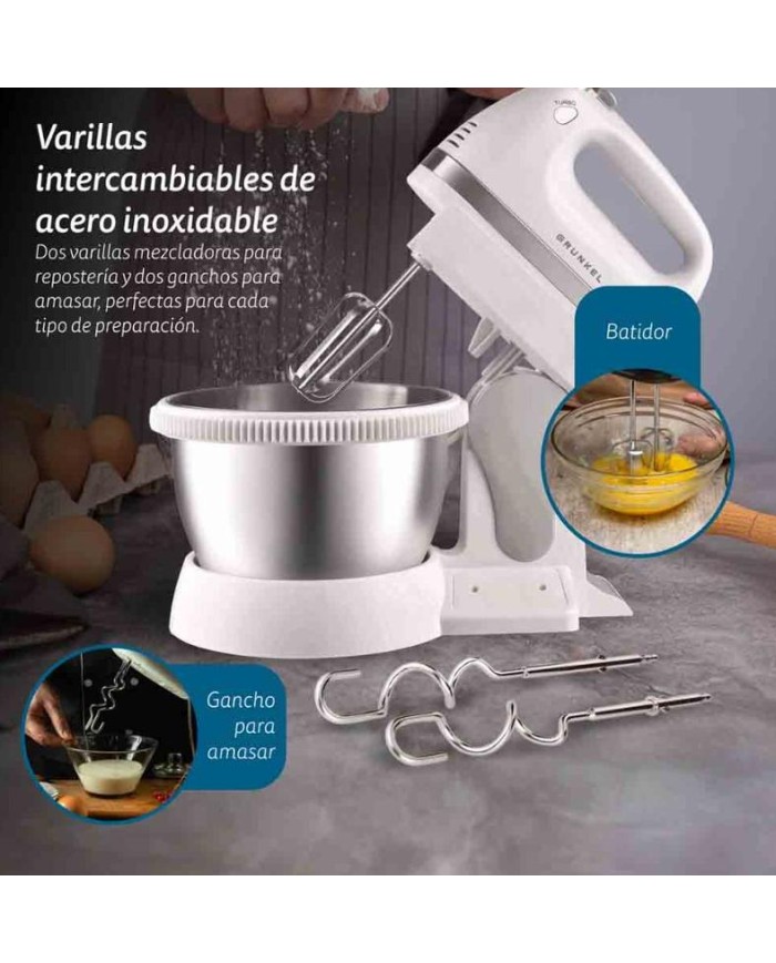 BATIDORA AMASADORA GRUNKEL 350W. BOL 3'5LTS. AM-350TURBO5BOWL