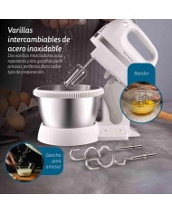 BATIDORA AMASADORA GRUNKEL 350W. BOL 3'5LTS. AM-350TURBO5BOWL