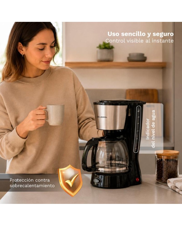 CAFETERA GOTEO GRUNKEL 800W. 12 TAZAS CAF-NAROMA