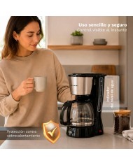 CAFETERA GOTEO GRUNKEL 800W. 12 TAZAS CAF-NAROMA