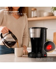 CAFETERA GOTEO GRUNKEL 800W. 12 TAZAS CAF-NAROMA