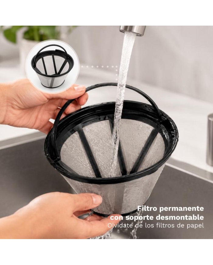 CAFETERA GOTEO GRUNKEL 800W. 12 TAZAS CAF-NAROMA