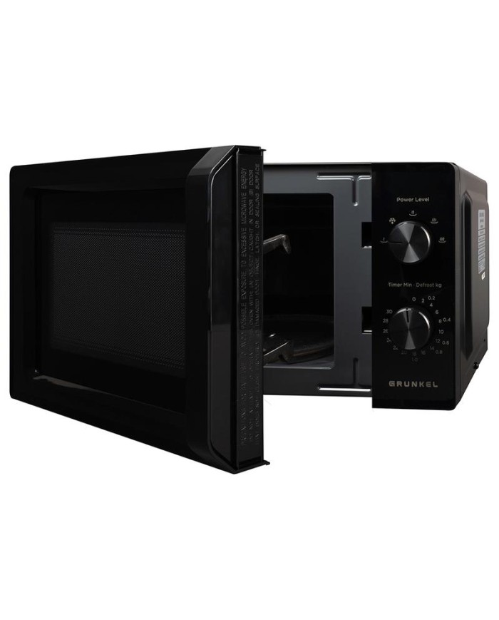 MICROONDAS GRUNKEL NEGRO SIN GRILL 20LTS. 700W. MW-20MN