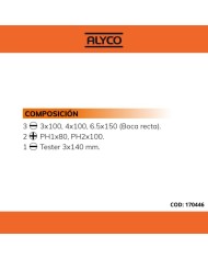 DESTORNILLADOR AISLANTE ALYCO (JGO 6 PZS.) SL/PH 170446