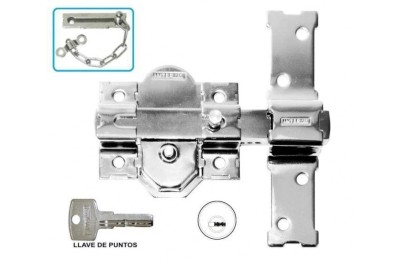 CERROJO INTERFER MODELO 31-S NIQUEL CILINDRO REDONDO