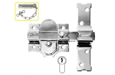 CERROJO INTERFER MODELO 31 NIQUEL CILINDRO PERA