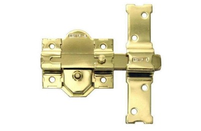 CERROJO INTERFER MODELO 21 DORADO CILINDRO REDONDO