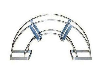 SOPORTE MANGUERA METALICO 40X14