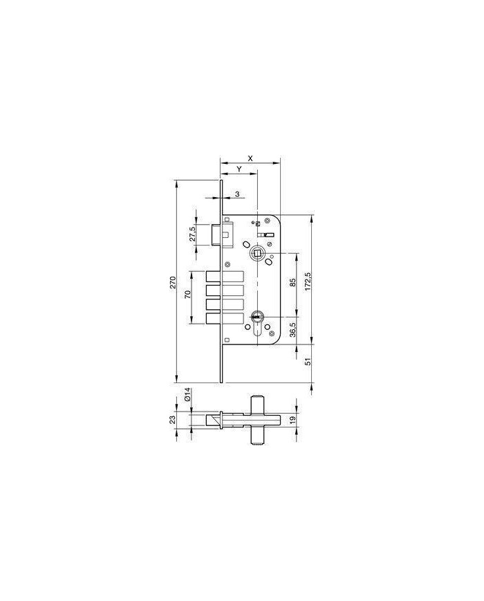 CERRADURA YALE Nº8912-80 FN HS6