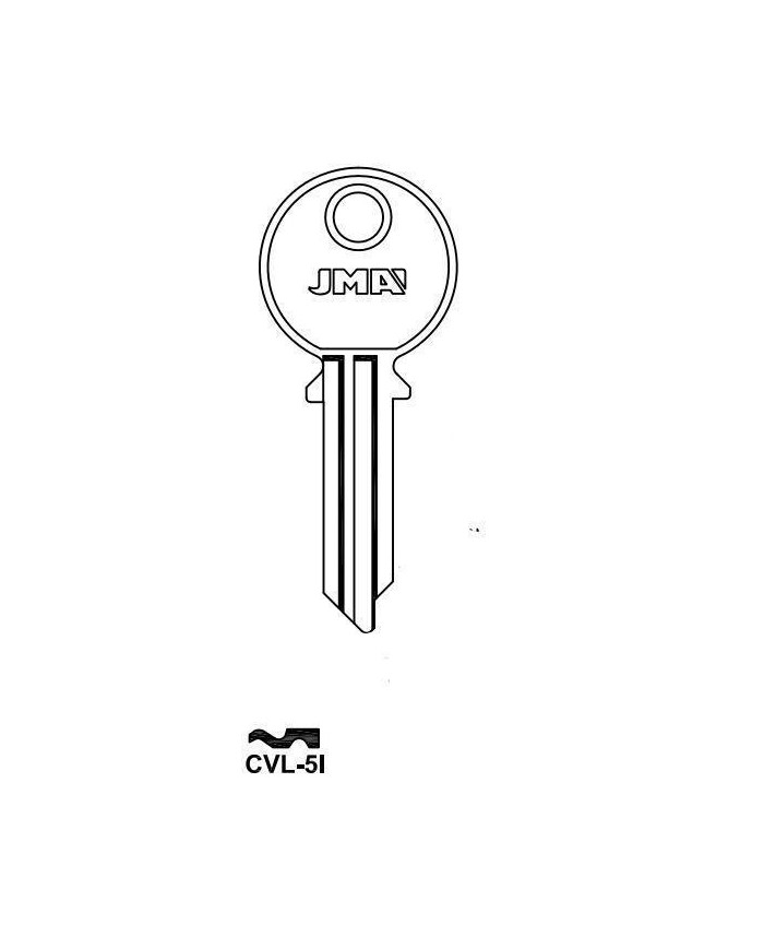 LLAVES EN BRUTO  ALUMINIO  CVL-5I