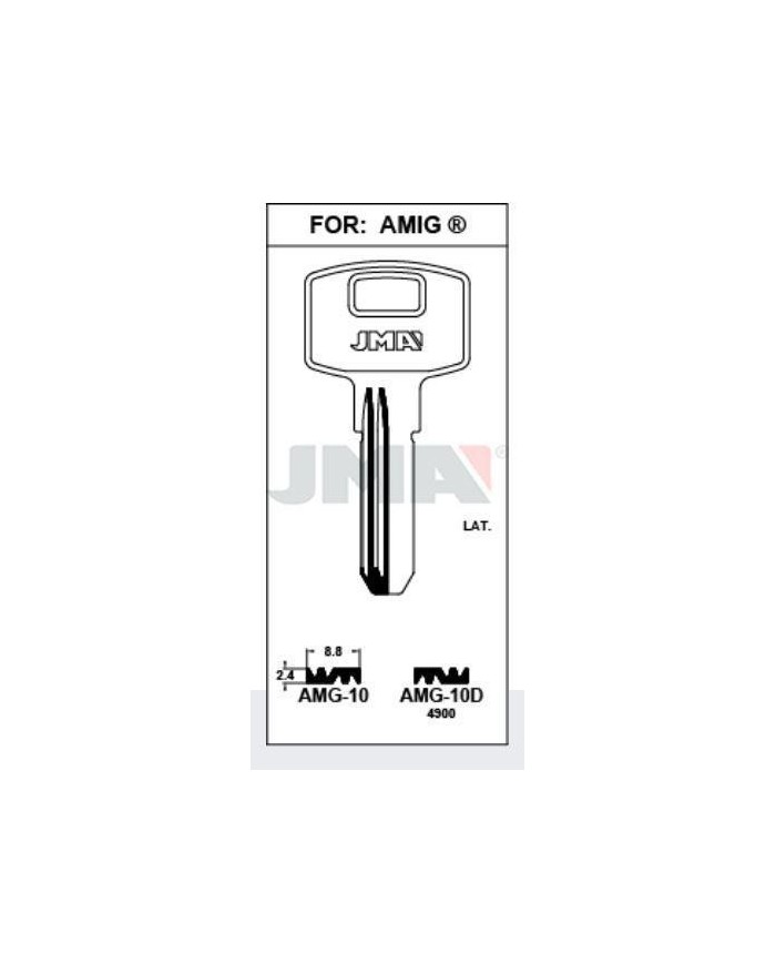 LLAVES BRUTO SEGURIDAD AMG-10D   LATON